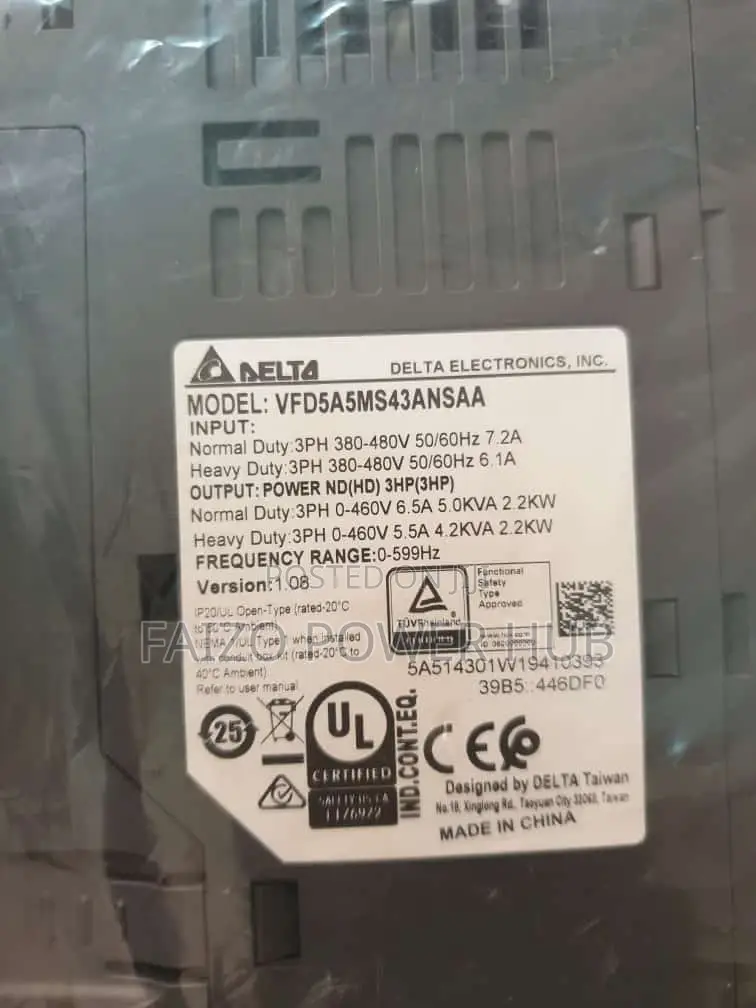 Ac Motor Drive VFD 0.75kw to 22kw Inverter 220v to 415v