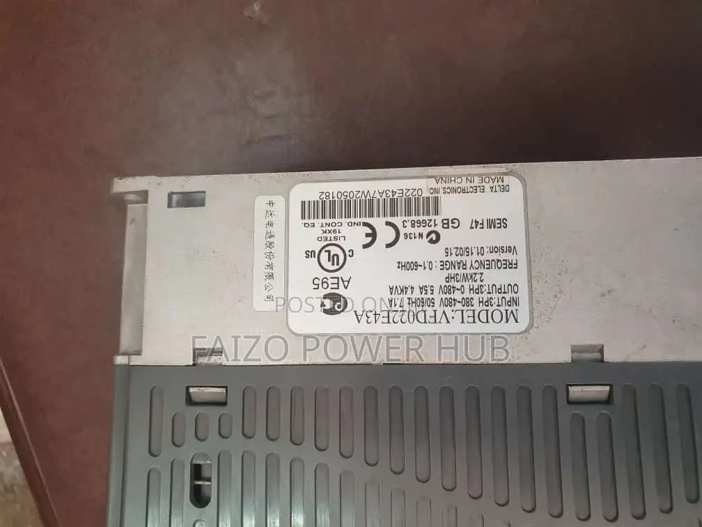 Ac Motor Drive VFD 0.75kw to 22kw Inverter 220v to 415v