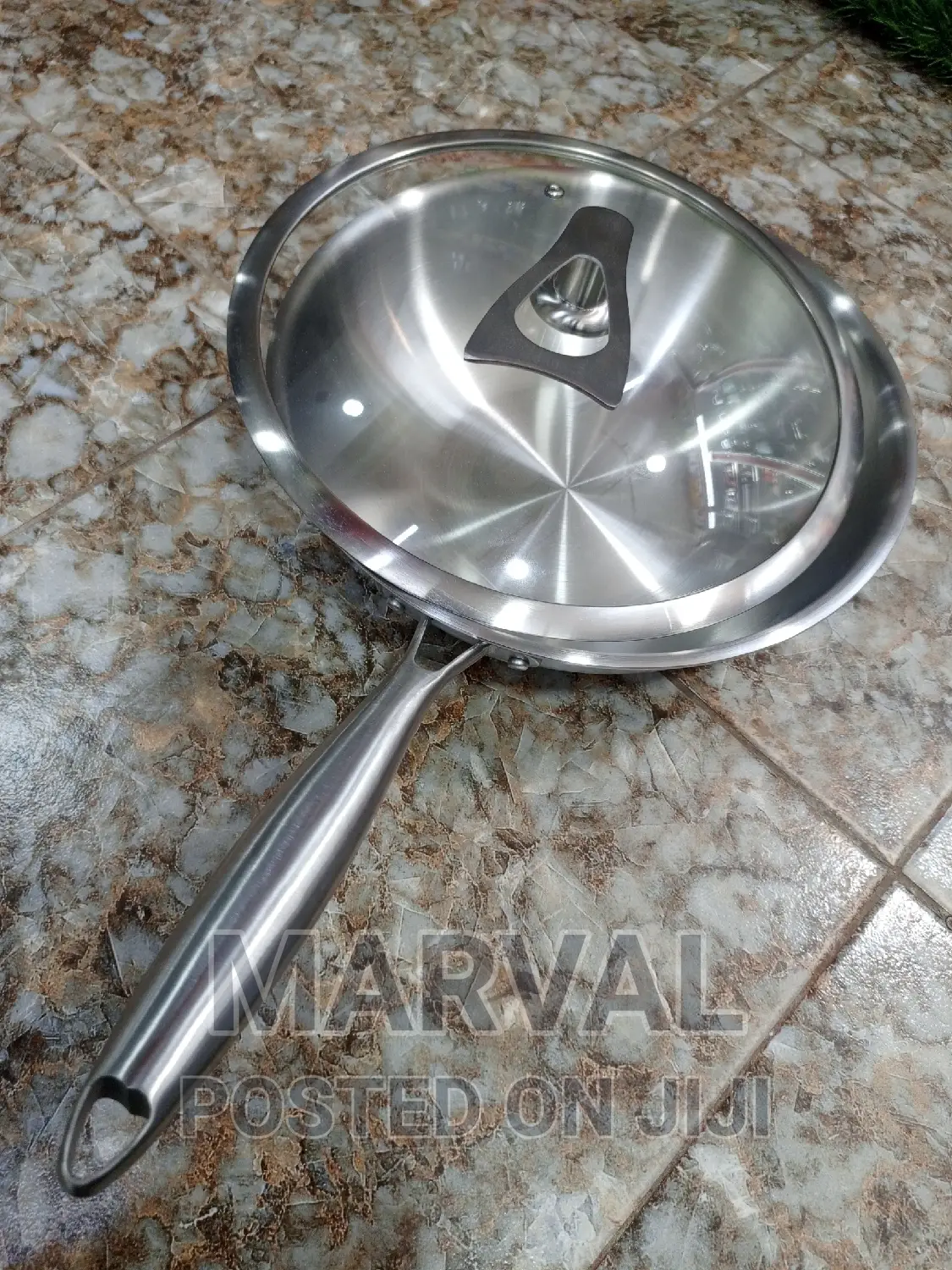 Stainless Steel Heavy Wok Pan With Lid