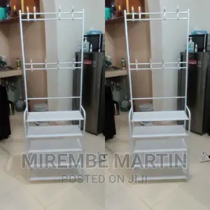 White in Color Hat Rack and Shoe Rack Holder