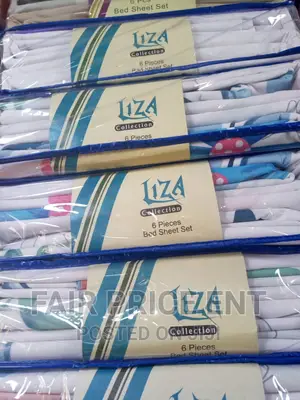 Full Set Pure Cotton Bedsheets .6pcs.6x6( White)