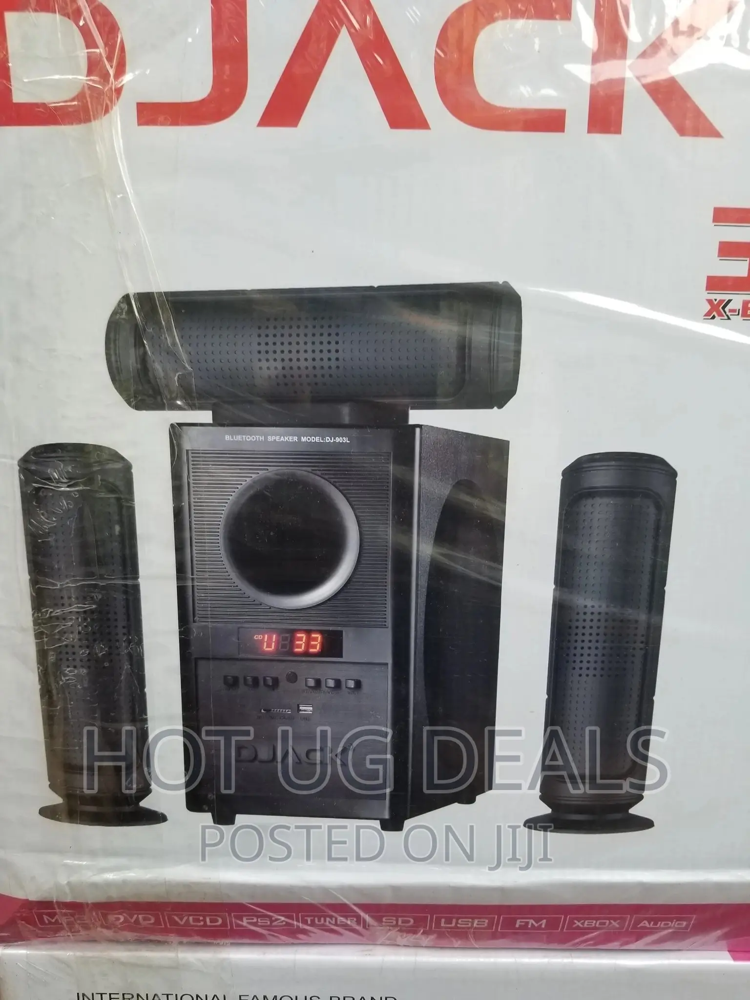 Djack 3.1CH Bluetooth Speaker System Woofer 903 - Black