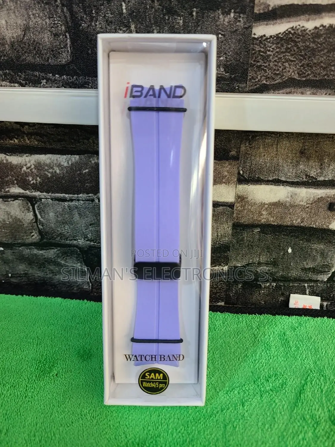 Rubber Magnetic Strap for Watch 4 Purple