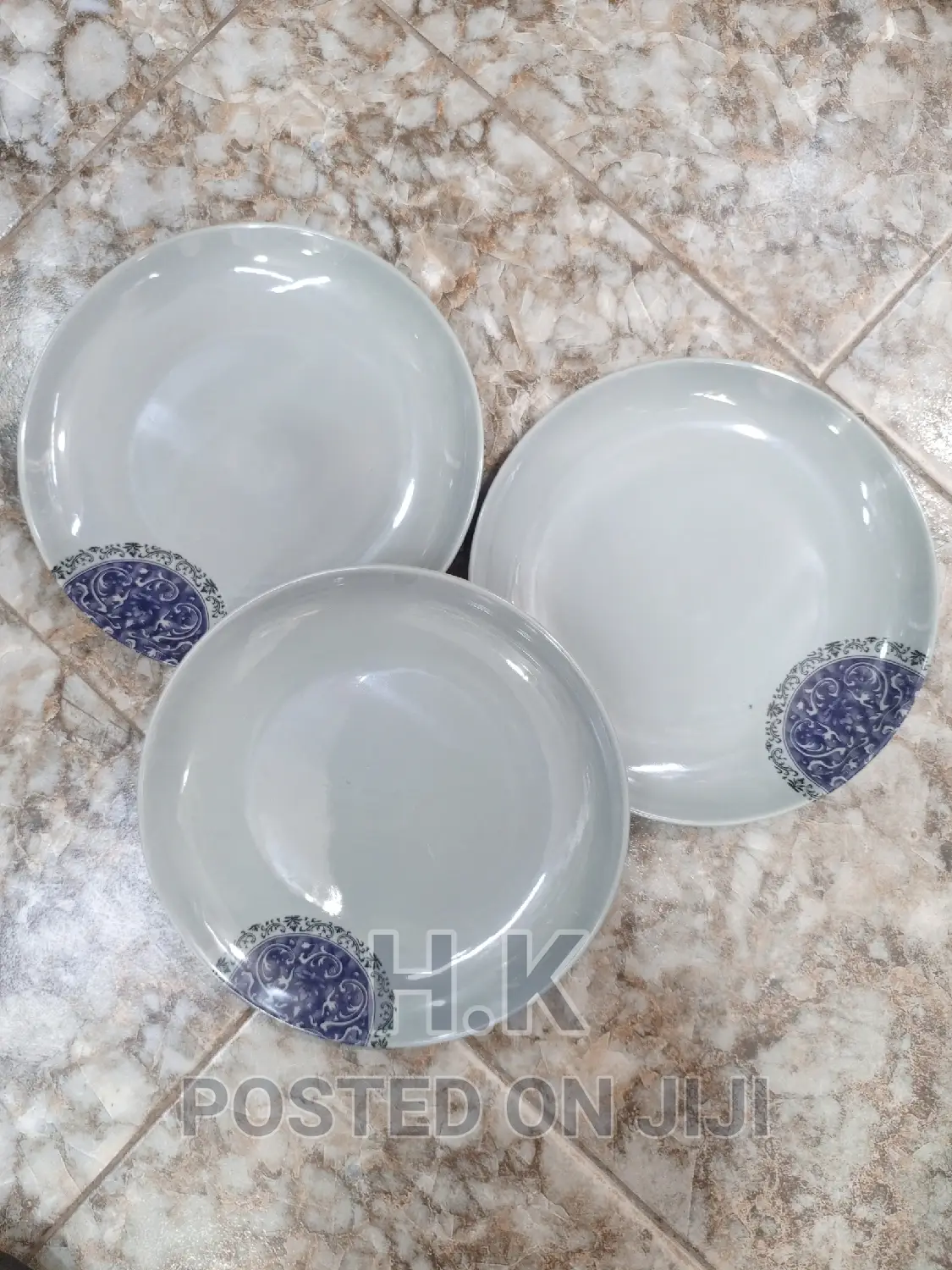 Gray Melamine Plates (6pcs)