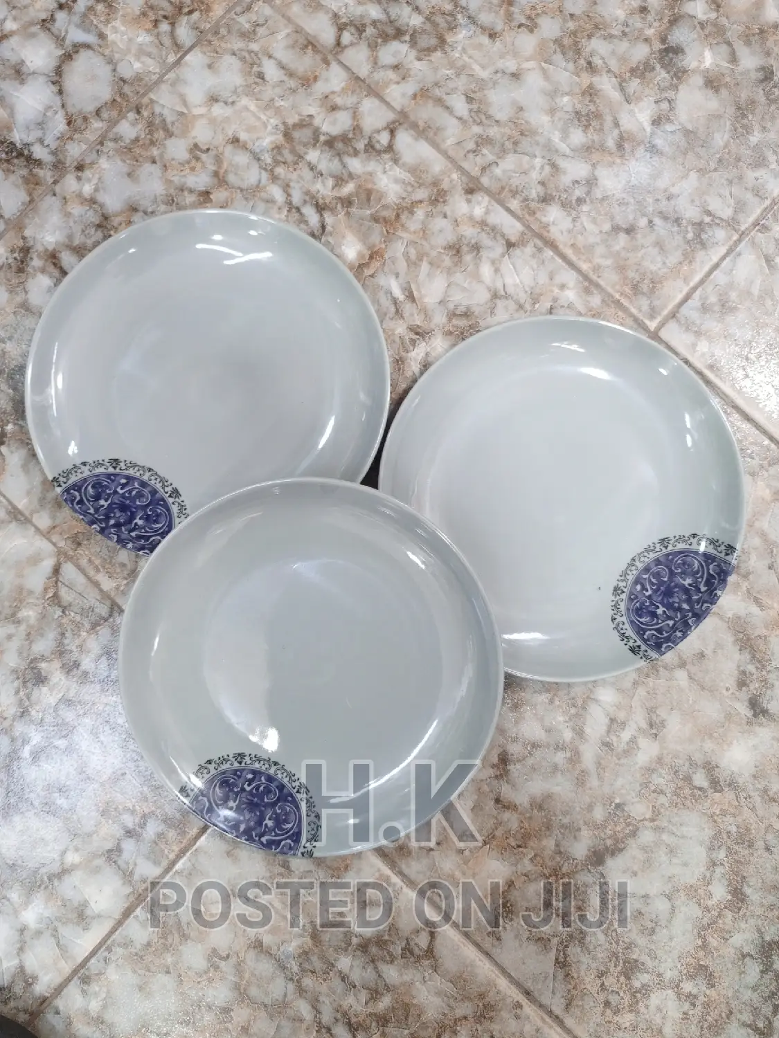 Gray Melamine Plates (6pcs)