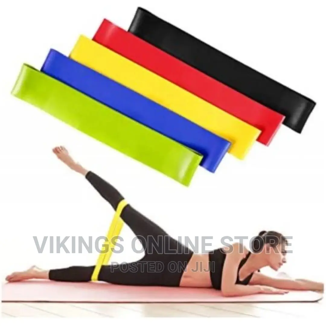 5 Piece Fitness Exercise Resistance Band Belt,Multi Colours