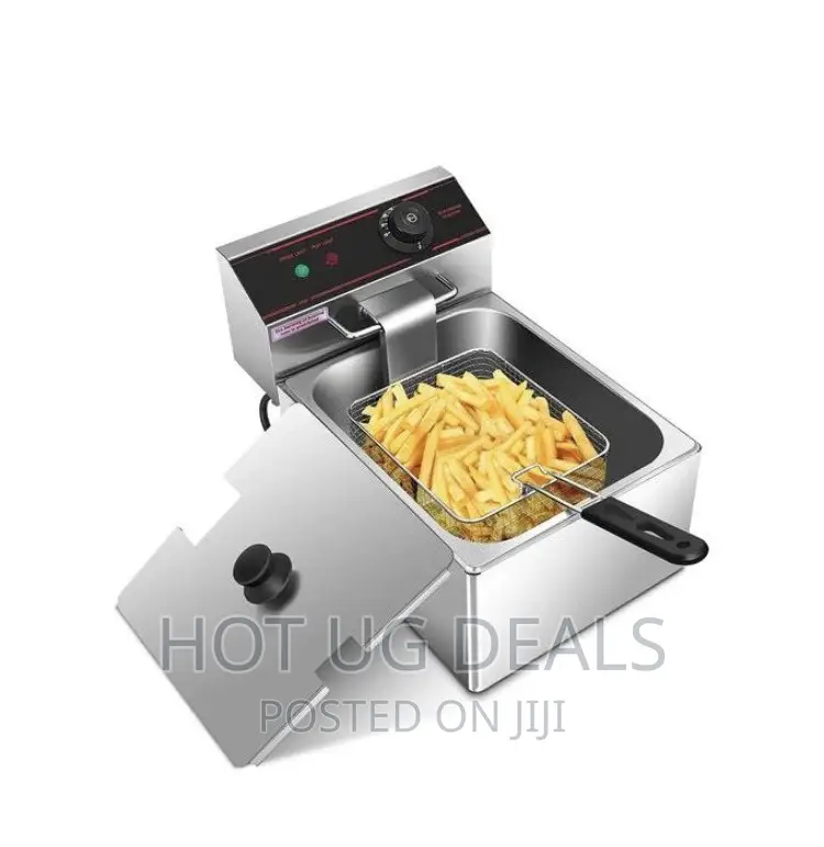 3 Plug Pixel 6 Litres Commercial Deep Fryer - Silver