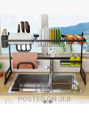 Double Sink Kitchen Utensil/Dish Drainer