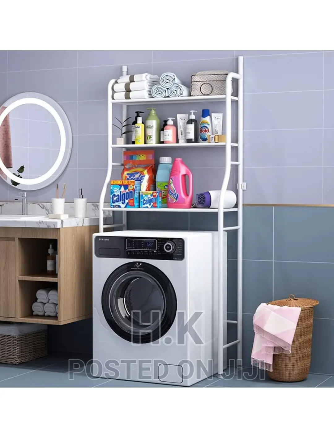 Over Washing Machine Storage Rack