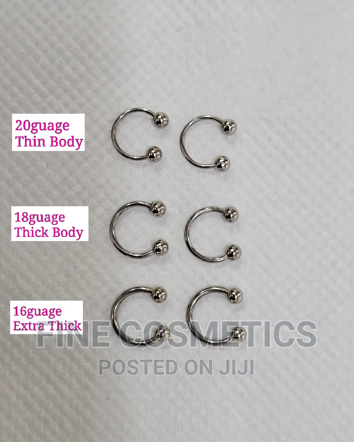 Horse Shoe Nose Ring Stainles Steel Thin Nose Hoop Jewelry