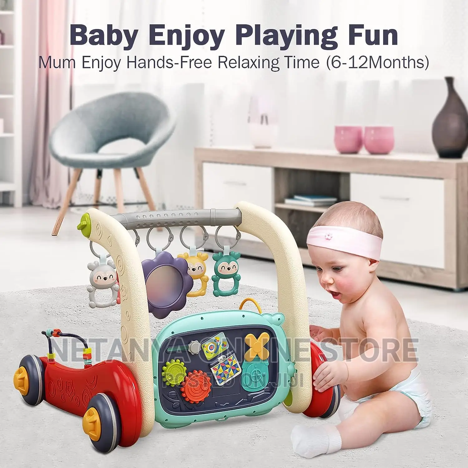 2in1 Baby Piano Gym and Walker