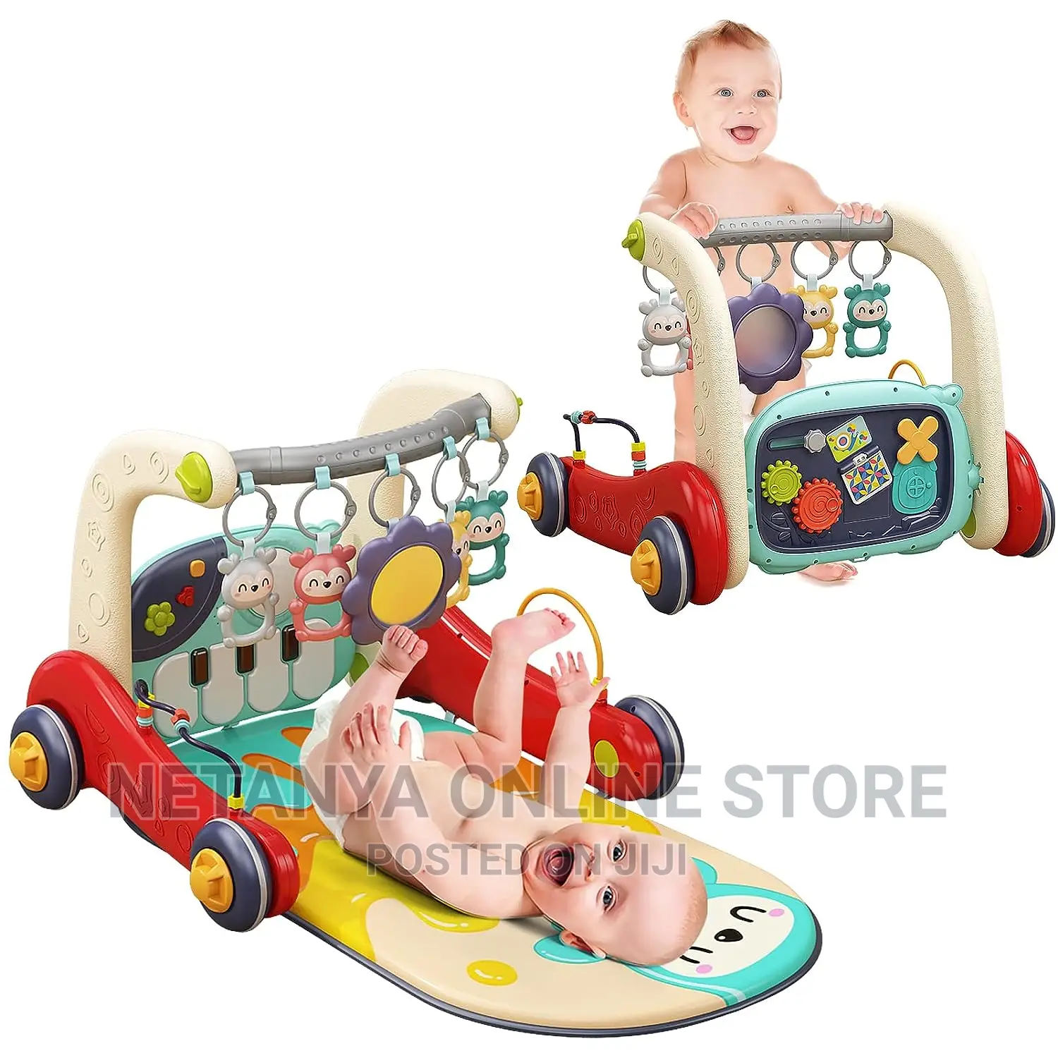 2in1 Baby Piano Gym and Walker