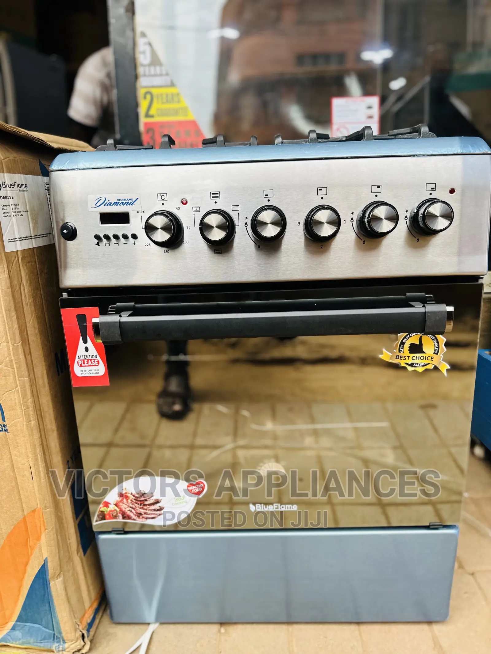 High End Blueflame Diamond Cooker 3gas 1electric