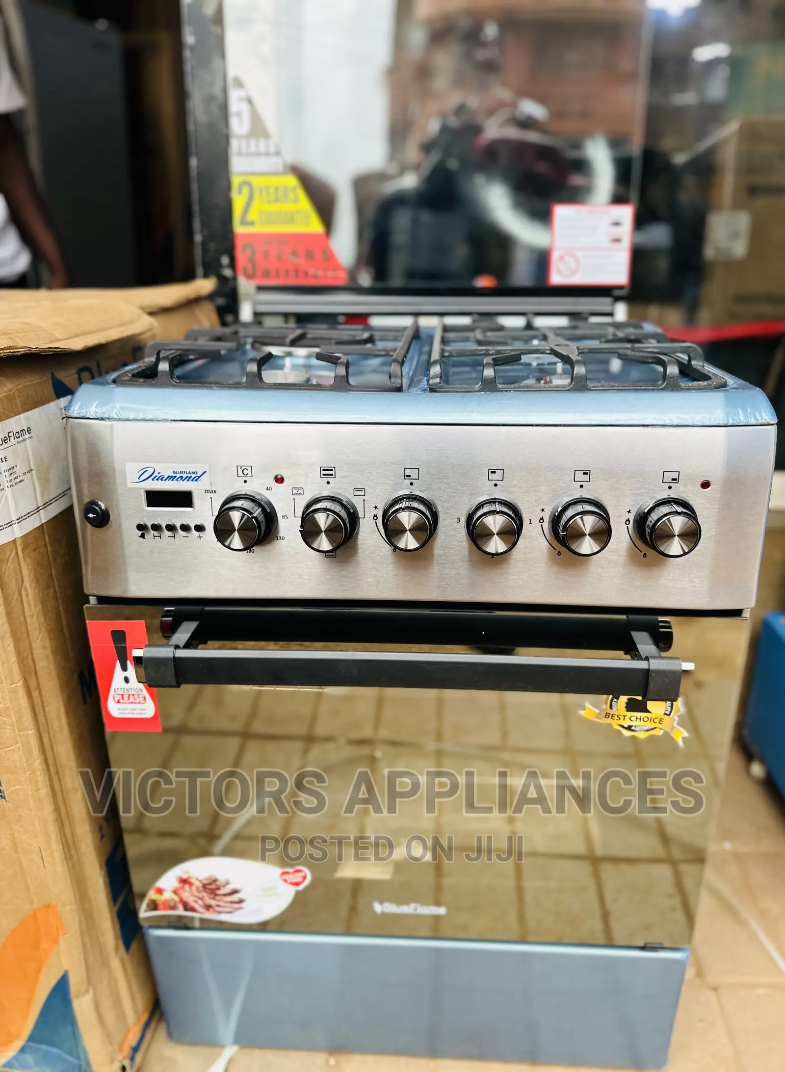 Blueflame High End Cooker 3gas 1electric DIAMOND  SERIES