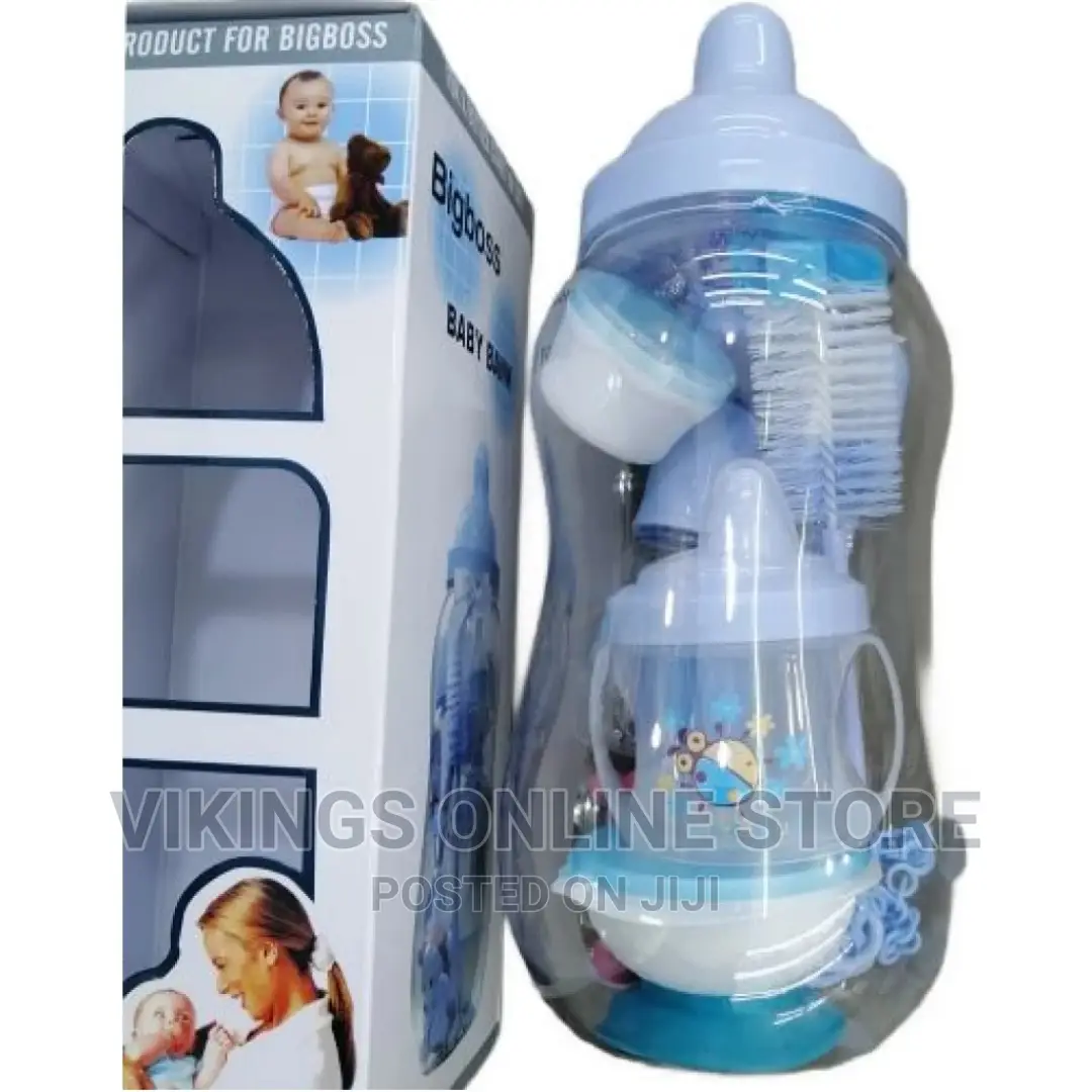 Big Boss 13-in-1 Milk Baby Feeding Bottle Gift Set -Blue