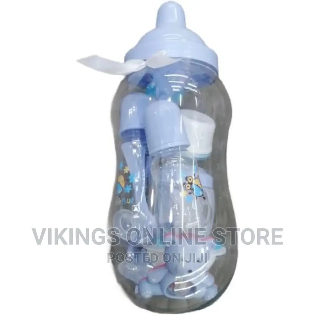 Big Boss 13-in-1 Milk Baby Feeding Bottle Gift Set -Blue