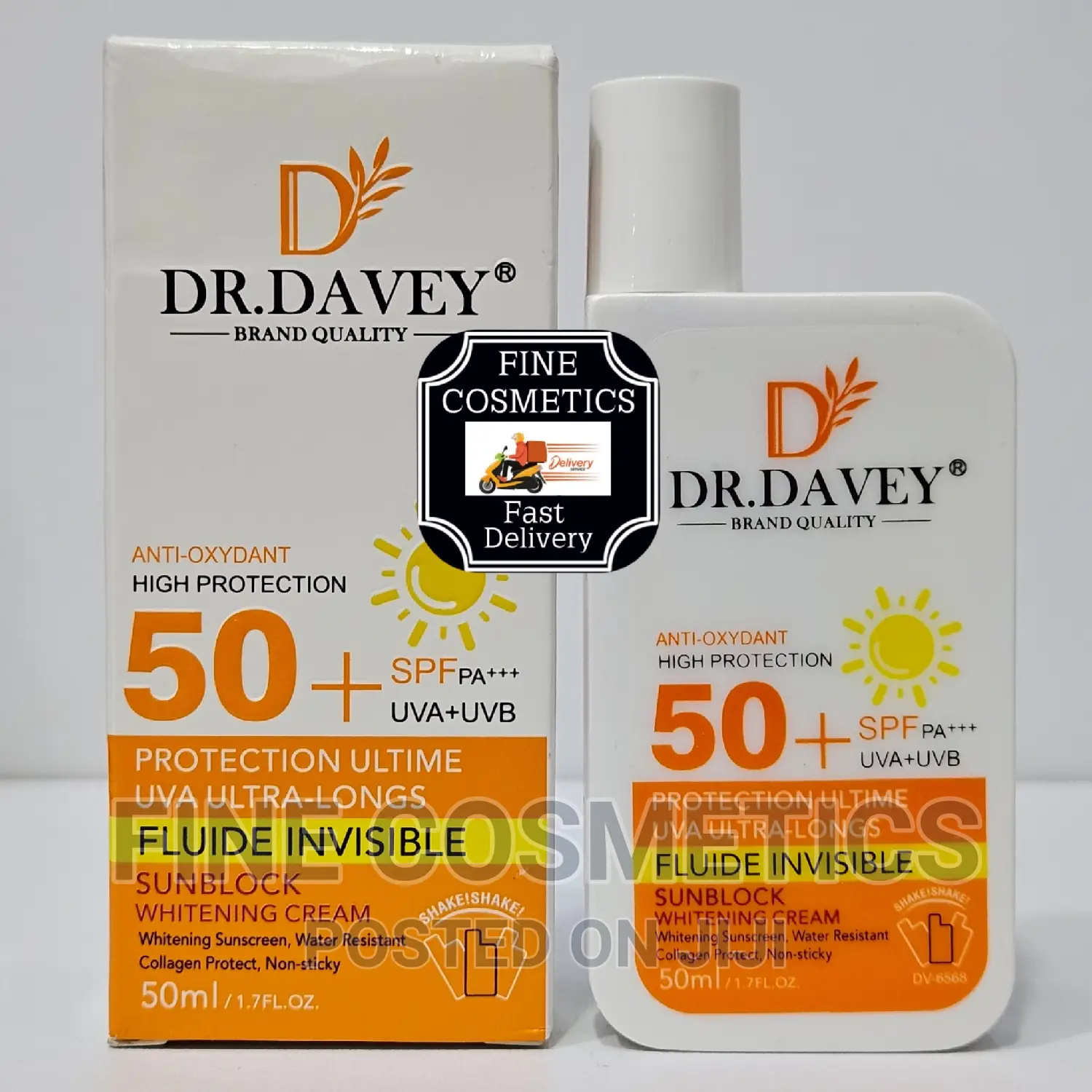 Dr Davey High Protection Sunscreen With
SPF50 Sunblock Cream