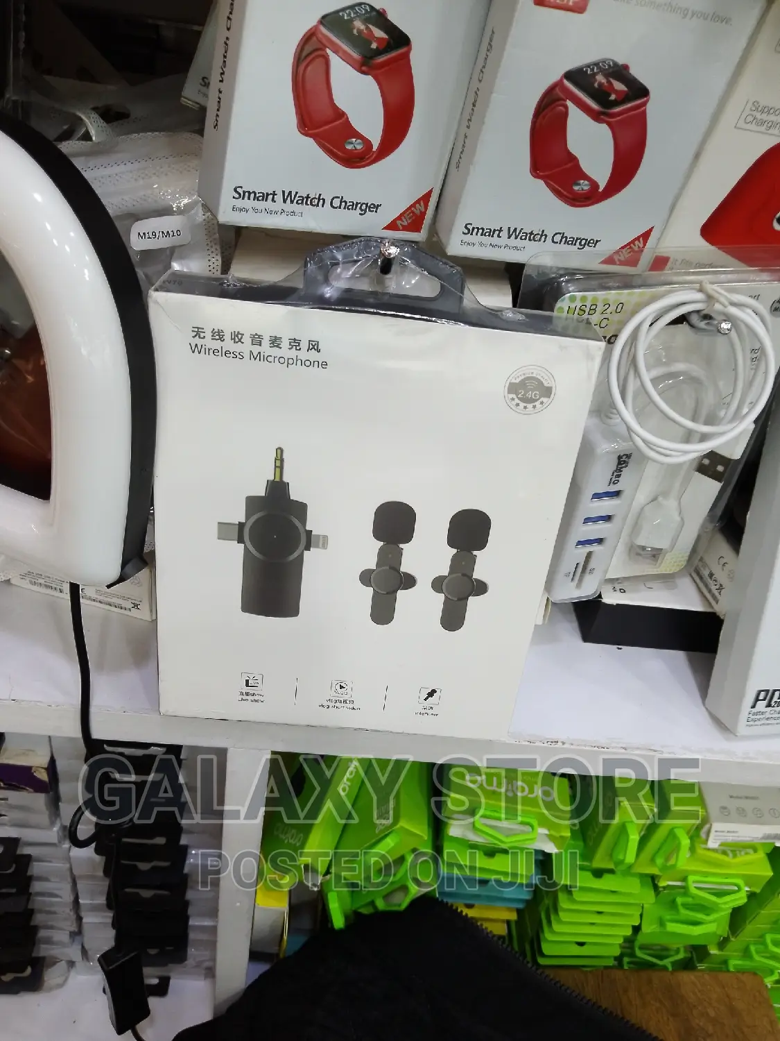 3 in 1 Wireless Lavalier Microphone iPhone Android Camera PC