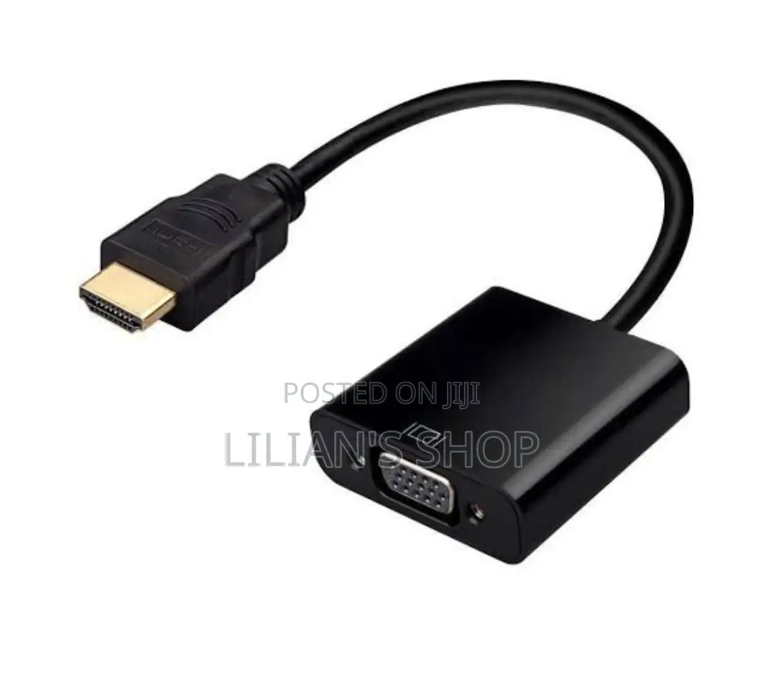 HMDI/VGA Audio/Video Adapter Black