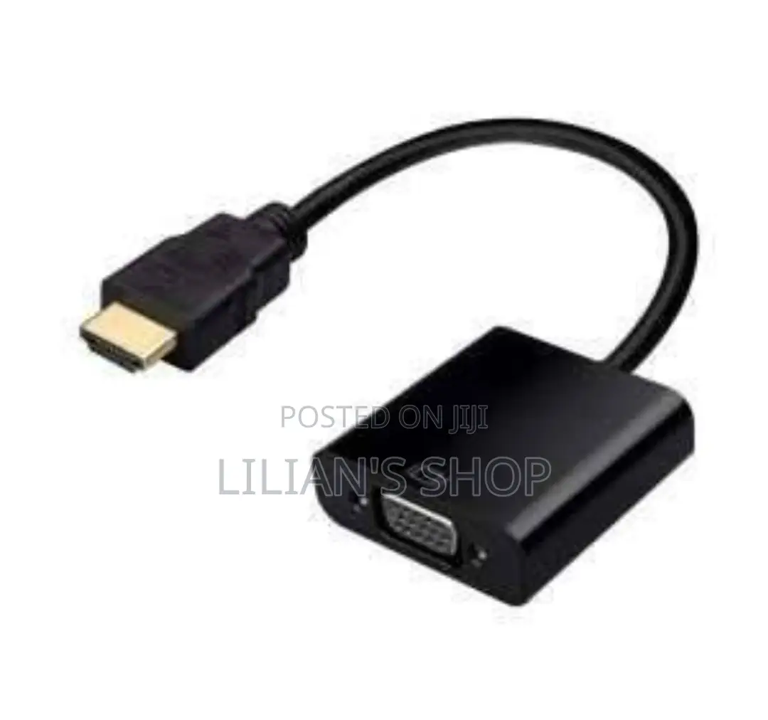 HMDI/VGA Audio/Video Adapter Black