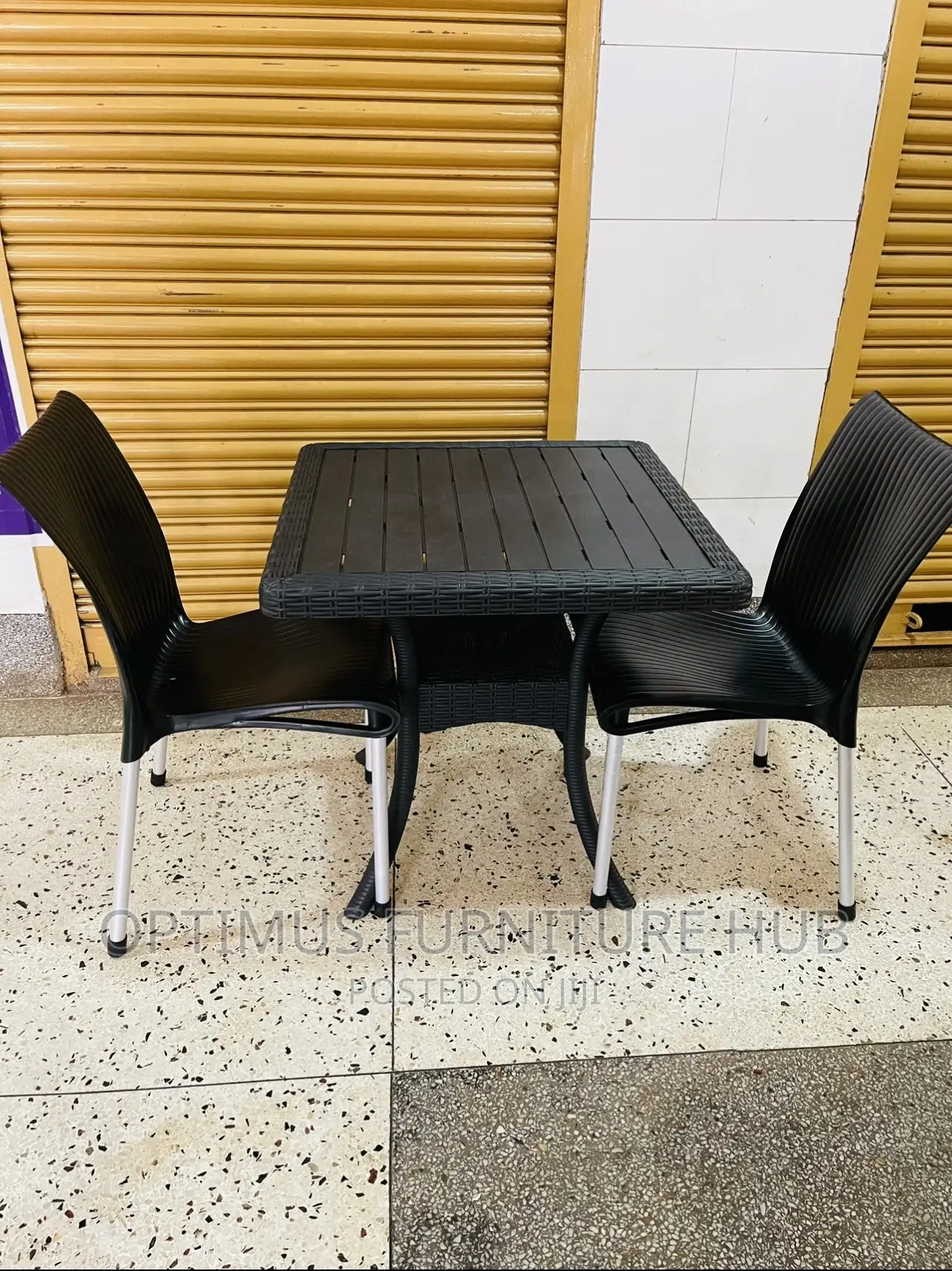 Table and Two Chairs