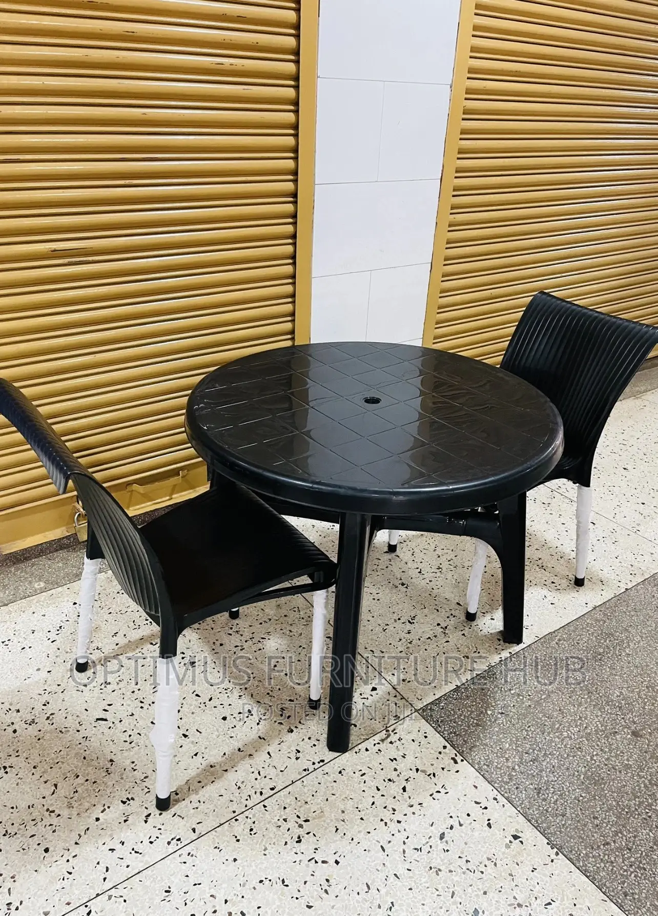 Round Table and Two Chairs