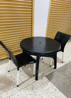 Round Table and Two Chairs