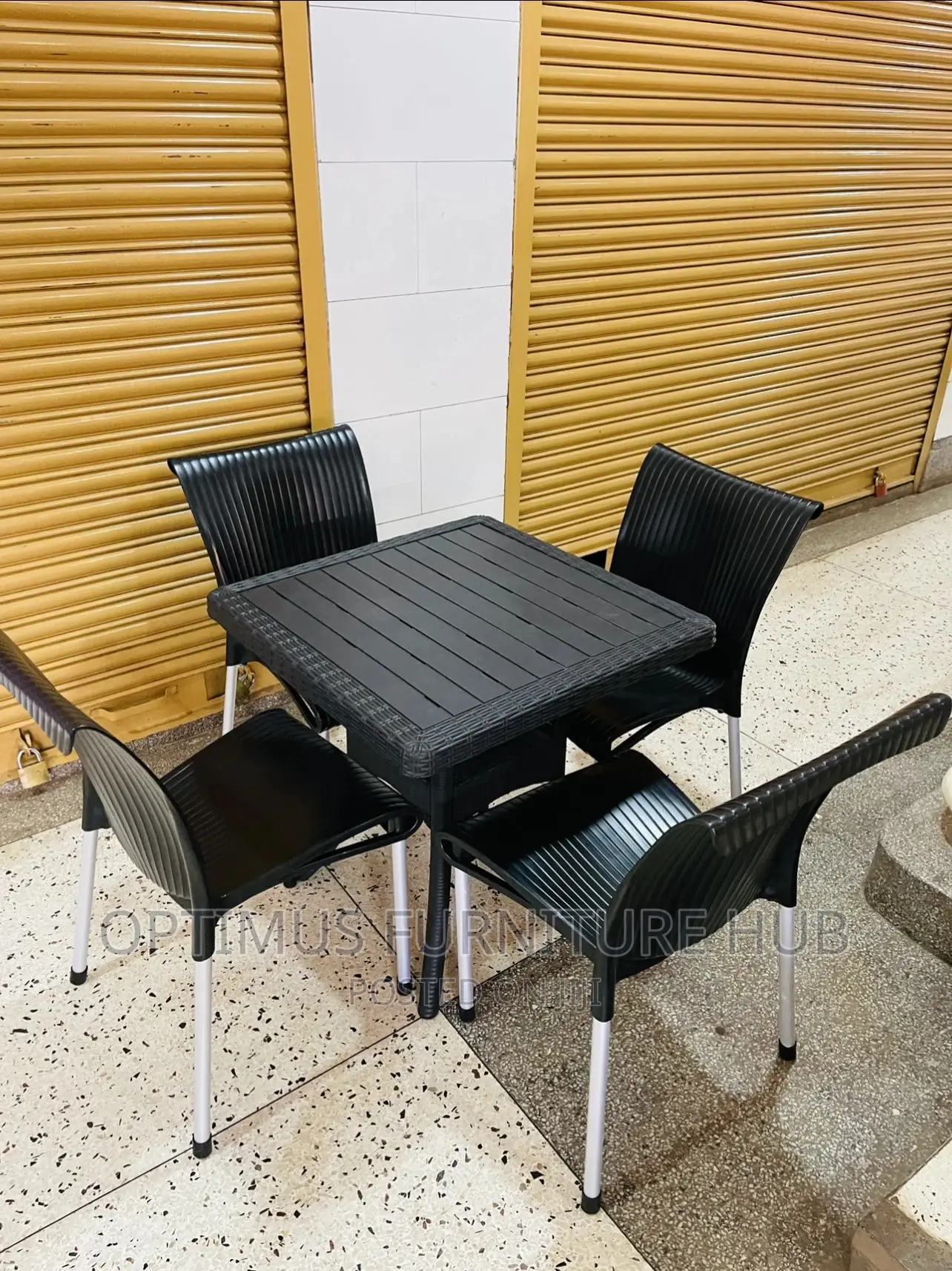 Four Chairs and Table