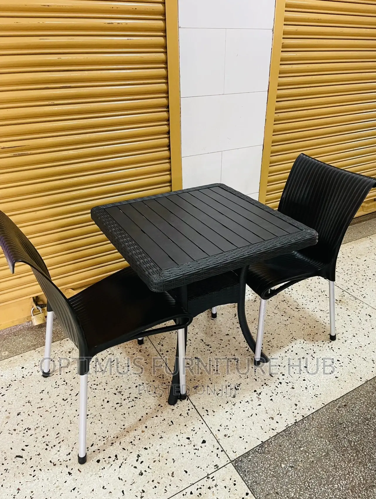 Two Chairs and Table