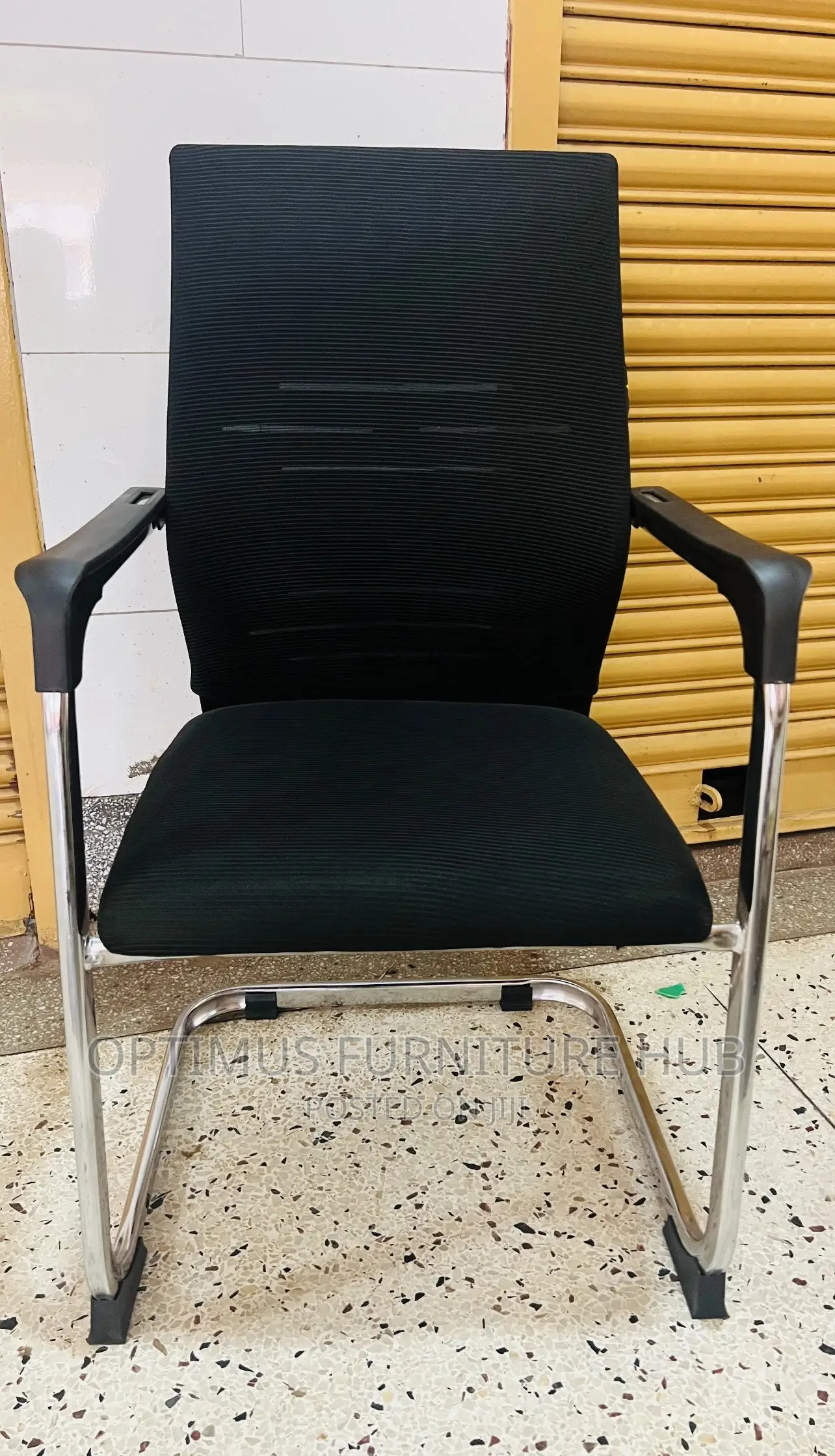 Visitor Chair (White Stripe)