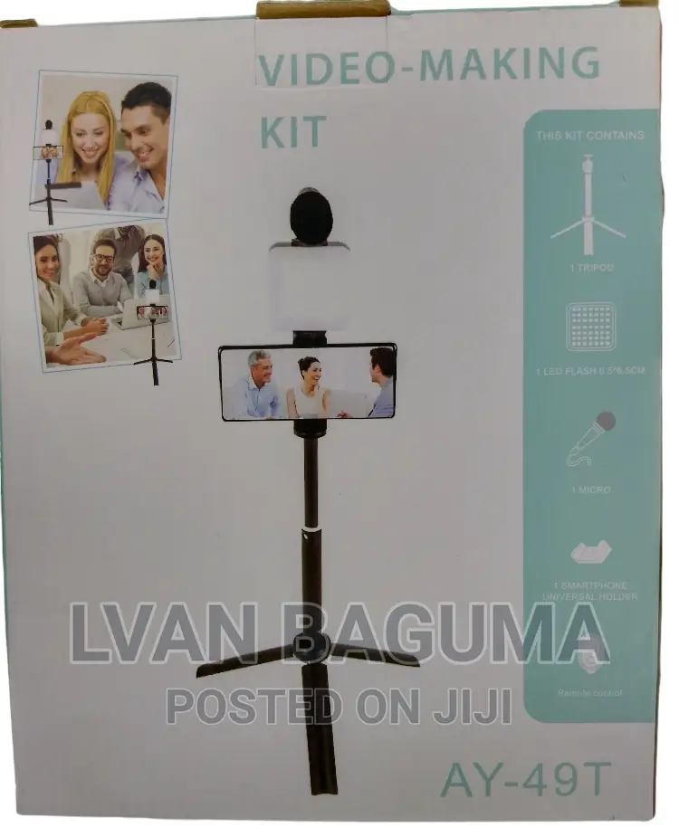 Video Making Kit for Phones (AY-49T) - For Live Broadcasting
