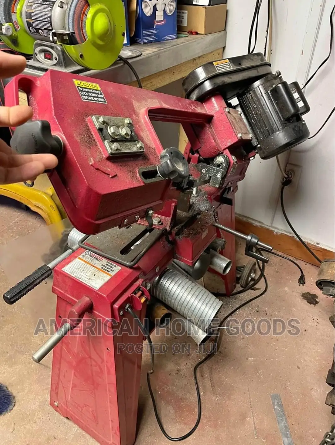 Central Machinery Electric Metal Band Saw 1hp, 240volts.