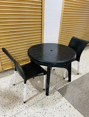 Round Table and Two Chairs