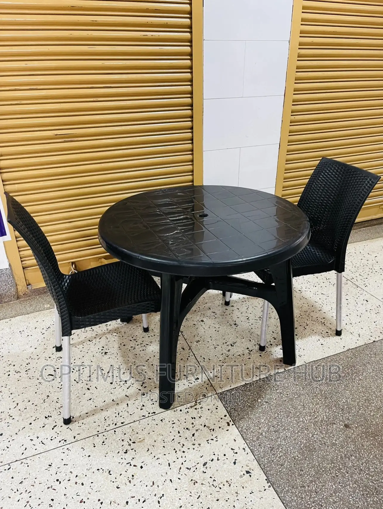 Table and Two Chairs
