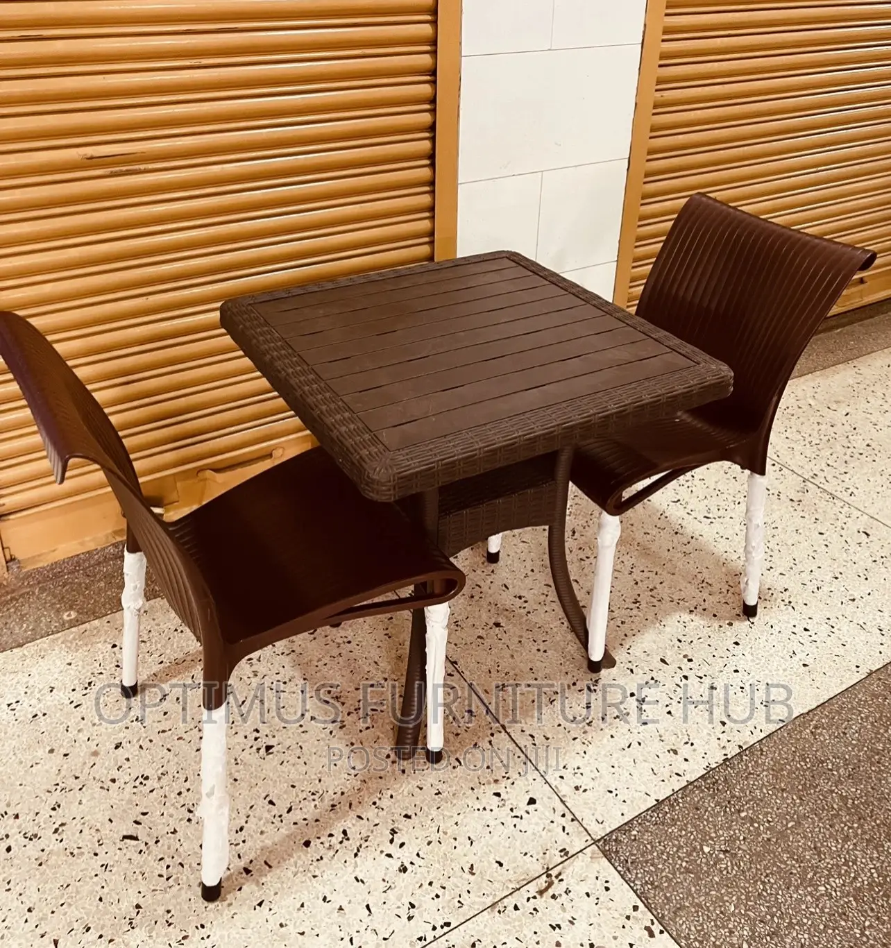 Table and Two Chairs