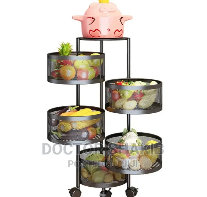 3600 Rotating Shelf With Wheels