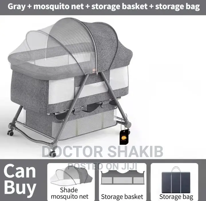 Multifunctional Portable Folding Crib Baby Bassinet Bedside