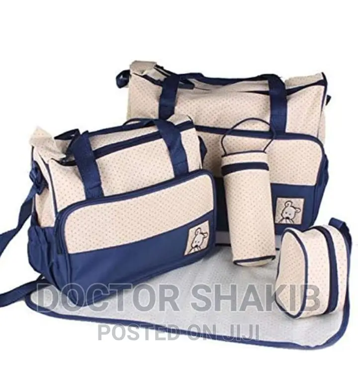 5 in 1 Mom and Baby Diaper Bag Set