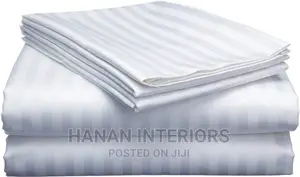King Size Pure Cotton White Bedsheets