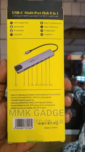 USB C Multi Port Hub 8in1