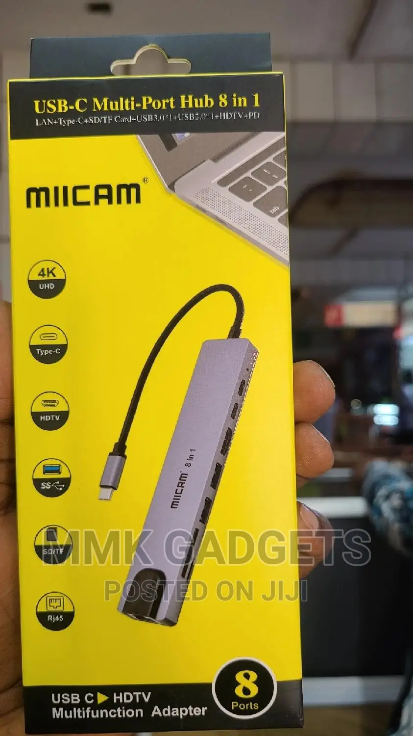 USB C Multi Port Hub 8in1