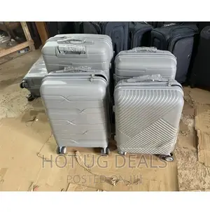 4pc Waterproof Rubber Plastic Travel Suitcases Fashion Bag