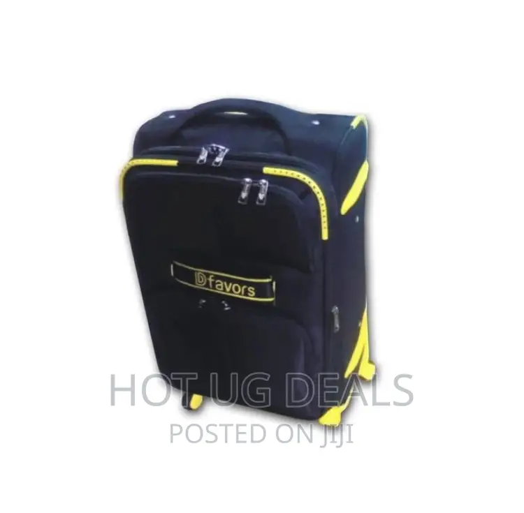 Medium Size Leather Fashion Travel Suite Case - Black