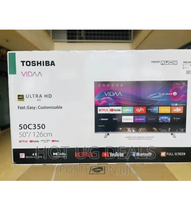 Toshiba 50" Inch Smart Vidaa TV - Black