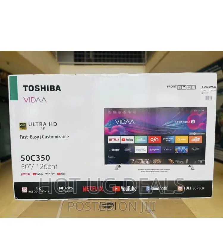 Toshiba 50" Inch Smart Vidaa TV - Black