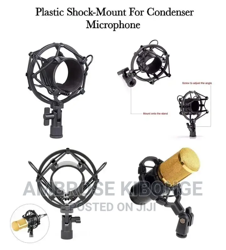 Studio Microphone Anti Vibration Mic Clip Holder Shock Mount
