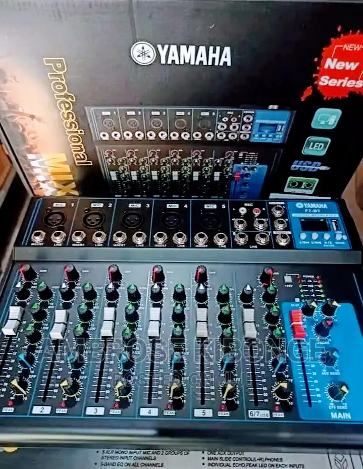 Original Version Yamaha USB Bluetooth F-7 Live Music Mixer.