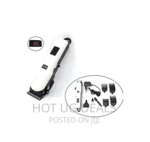 Nikai Rechargeable Saloon Hair Clipper - Color White, Black