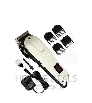 Nikai Rechargeable Saloon Hair Clipper - Color White, Black
