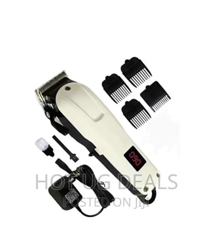Nikai Rechargeable Saloon Hair Clipper - Color White, Black